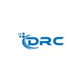 DRC letter logo design on white background. DRC creative initials letter logo concept. DRC letter design