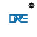 DRE Logo Letter Monogram Design Royalty Free Stock Photo