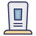 Dreadful Isolated Vector icon which can easily modify or edit