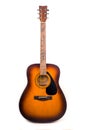 Dreadnought acoustic guitar Royalty Free Stock Photo