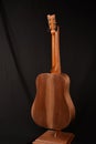 Dreadnought Guitar made with Black Walnut and Mahogany Royalty Free Stock Photo