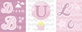 Dream big baby decor initial u