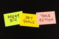 Set goals success concept Royalty Free Stock Photo