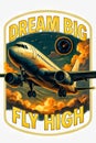 Dream big, soar high, and never settle for less. The sky is your playground Royalty Free Stock Photo
