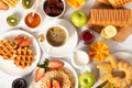 dream breakfast for any girl and boy Royalty Free Stock Photo