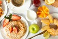 dream breakfast for any girl and boy Royalty Free Stock Photo