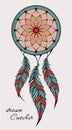 Dream Catcher. Amulet. vector illustration