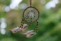 A Dreamcatcher in the Wind Outdoors