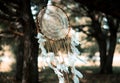 Dream catcher, spiritual traditional amulet, shaman. Boho