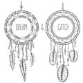 Dream catchers. Native american traditional symbol