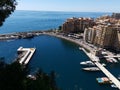 A dream holiday on the azure coast of Monaco monte carlo Royalty Free Stock Photo