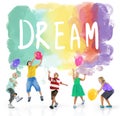 Dream Hopeful Inspiration Imagination Goal Vision Concept Royalty Free Stock Photo