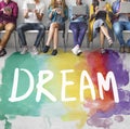 Dream Hopeful Inspiration Imagination Goal Vision Concept Royalty Free Stock Photo