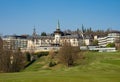 Zurich, Switzerland - March 26th 2022: Majestic front of the luxurious Dolder Grand Hotel