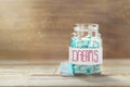 Dream house Full glass jar cherished wishes