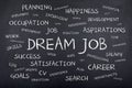 Dream Job Background Concept Word Cloud