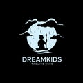 Dream kids logo vector design illustration