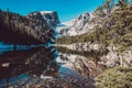 Dream Lake, Rocky Mountains, Colorado, USA. Royalty Free Stock Photo