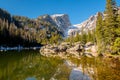 Dream Lake, Rocky Mountains, Colorado, USA. Royalty Free Stock Photo