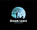 Dream Learn logo design concept for Education logo template Royalty Free Stock Photo