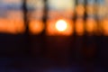 An out of focus dream like state imagining a beautiful sundown. Royalty Free Stock Photo