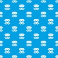 Dream pattern vector seamless blue