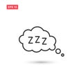 Dream speech bubble z letter icon isolated 8 Royalty Free Stock Photo
