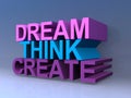 Dream think create Royalty Free Stock Photo