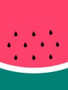 Watermelon Slice Vector Illustration.Background art.