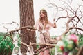 Dream Time Scene With Boho Bride