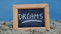 Dream written Royalty Free Stock Photo