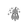 Dreamcatcher feathers icon. Element of sweet dreams icon Royalty Free Stock Photo