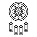 Dreamcatcher icon outline vector. Dream catcher Royalty Free Stock Photo