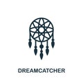 Dreamcatcher icon. Simple element from well sleep collection. Creative Dreamcatcher icon for web design, templates