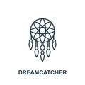 Dreamcatcher icon. Simple element from well sleep collection. Creative Dreamcatcher icon for web design, templates