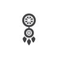 Dreamcatcher icon vector