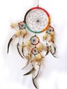 Dreamcatcher isolated in white