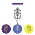 Dreamcatcher line icon