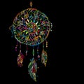 Dreamcatcher, sketch for your design Royalty Free Stock Photo