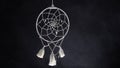 Dreamcatcher with smoke concept of calm, pacification, care and protection