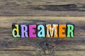 Dreamer adventure freedom dream big magic dreams focus plan Royalty Free Stock Photo