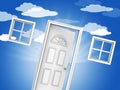 Dreamhouse Doorway Means Finding Your Dream House Or Apartment - 3d Illustration