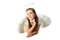 Dreaming angel Royalty Free Stock Photo