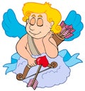 Dreaming Cupid Royalty Free Stock Photo