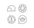 Dreaming of Gift line icon. Present box sign. Vector