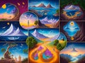 Dreamland world collage