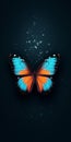 Dreamlike Butterfly Illustration For Mobile Phone Lock Screen Royalty Free Stock Photo