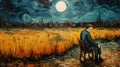 Dreamlike Cityscapes: Memories Of Van Gogh Sitting In The Field