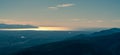 Dreamlike panorama of the flatlands of Greece, near Kavala Royalty Free Stock Photo