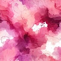 Dreamlike, purple watercolor splash with soft lines and fluid figures (tiled) Royalty Free Stock Photo